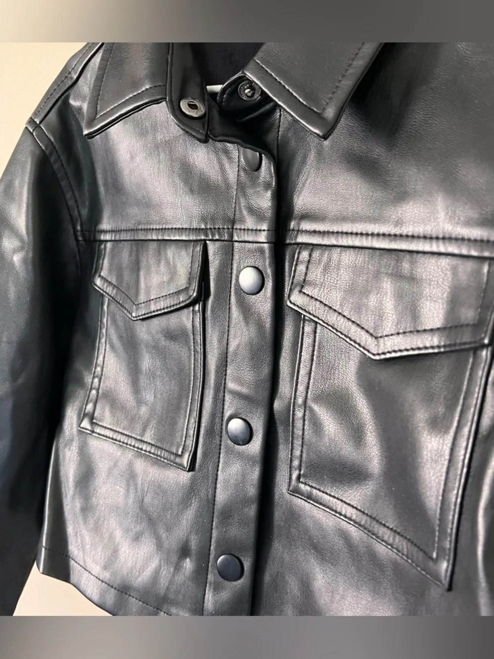 Zara faux leather jacket